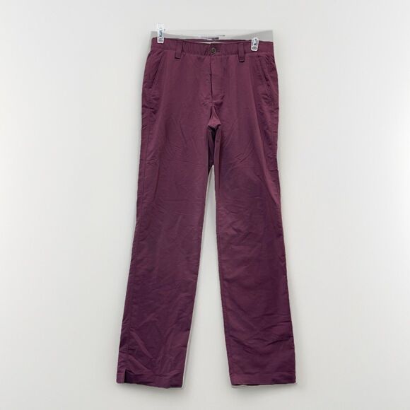 Under Armour Golf Pants Men's 34x34 Straight Leg Performance Maroon - Picture 1 of 15